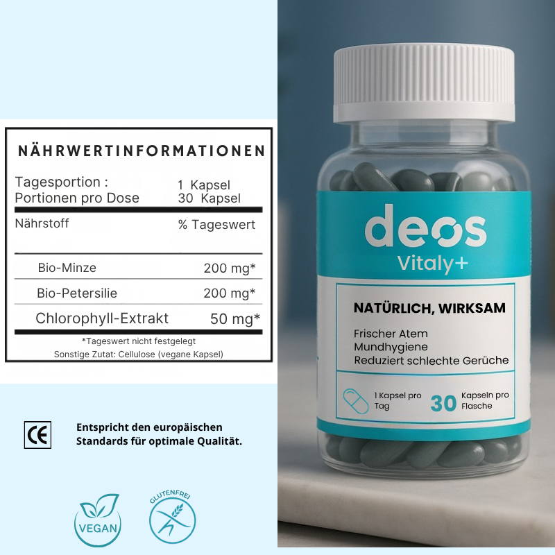 Deos - Anti-Geruchs-Nahrungsergänzungsmittel