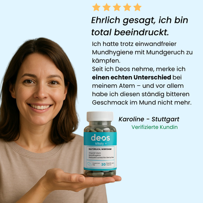 Deos - Anti-Geruchs-Nahrungsergänzungsmittel