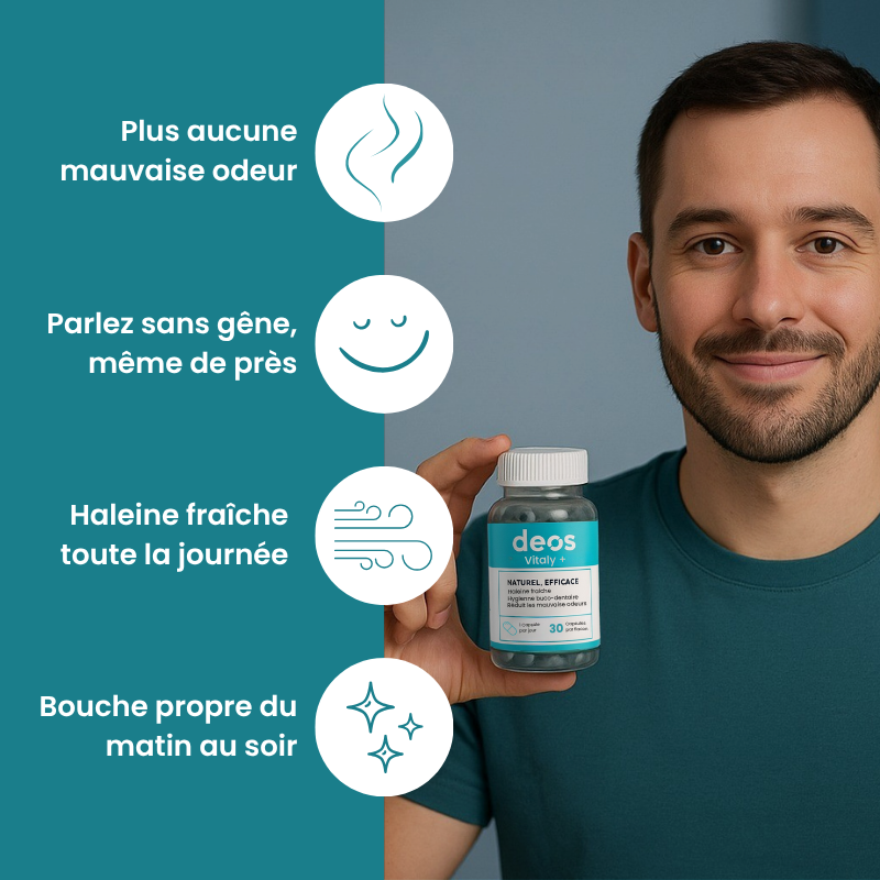 Deos | Complément anti-odeur