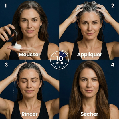 Shampoing colorant instantané